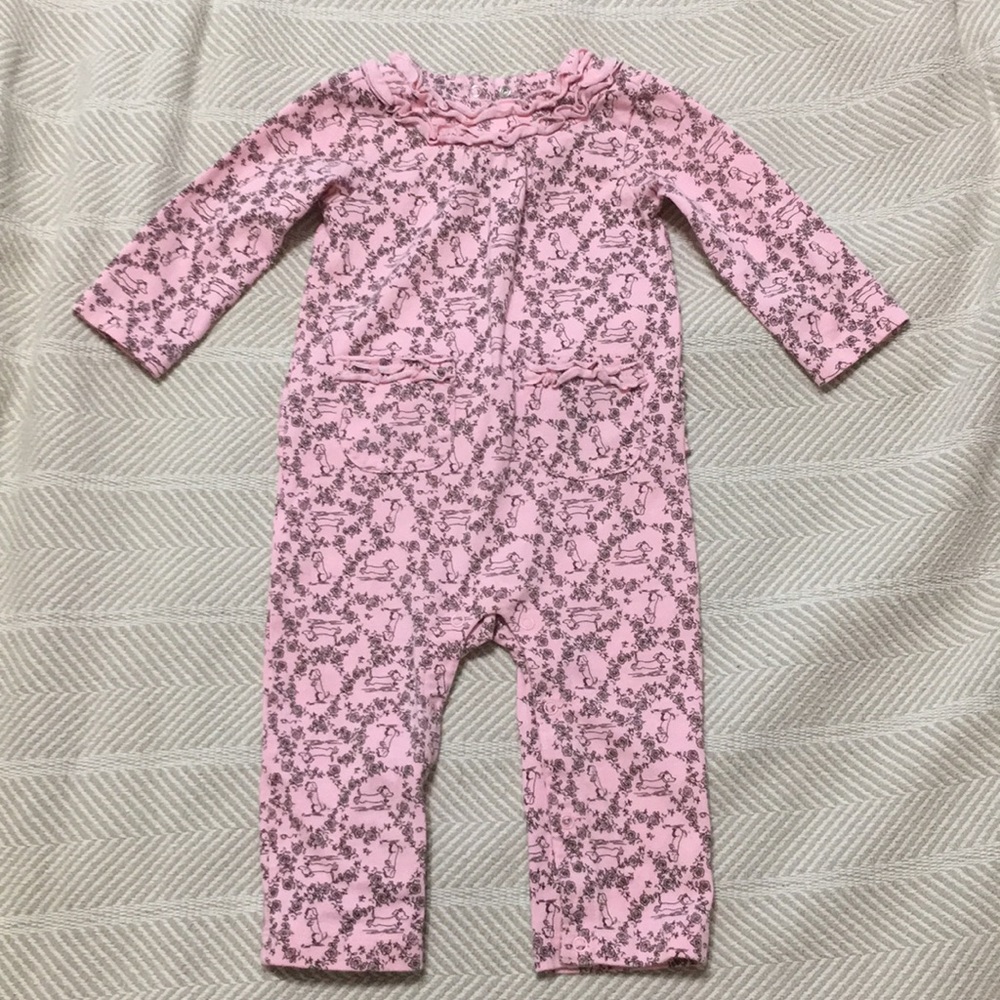 Crazy 8 One Piece Bodysuit with Dachshund Puppy.
